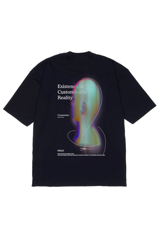 Oversized Black T-shirt Existence - MYS