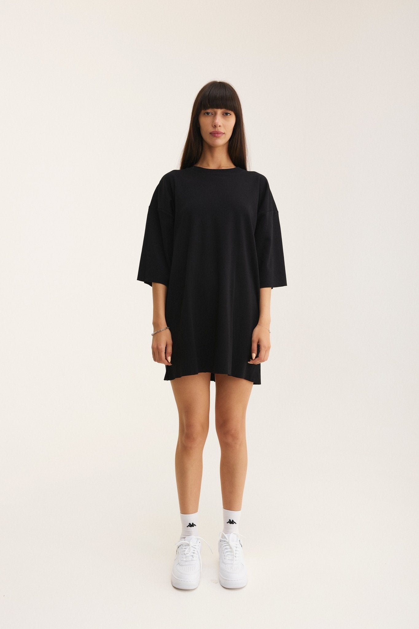 Oversized Black T-shirt Superwoman - MYS