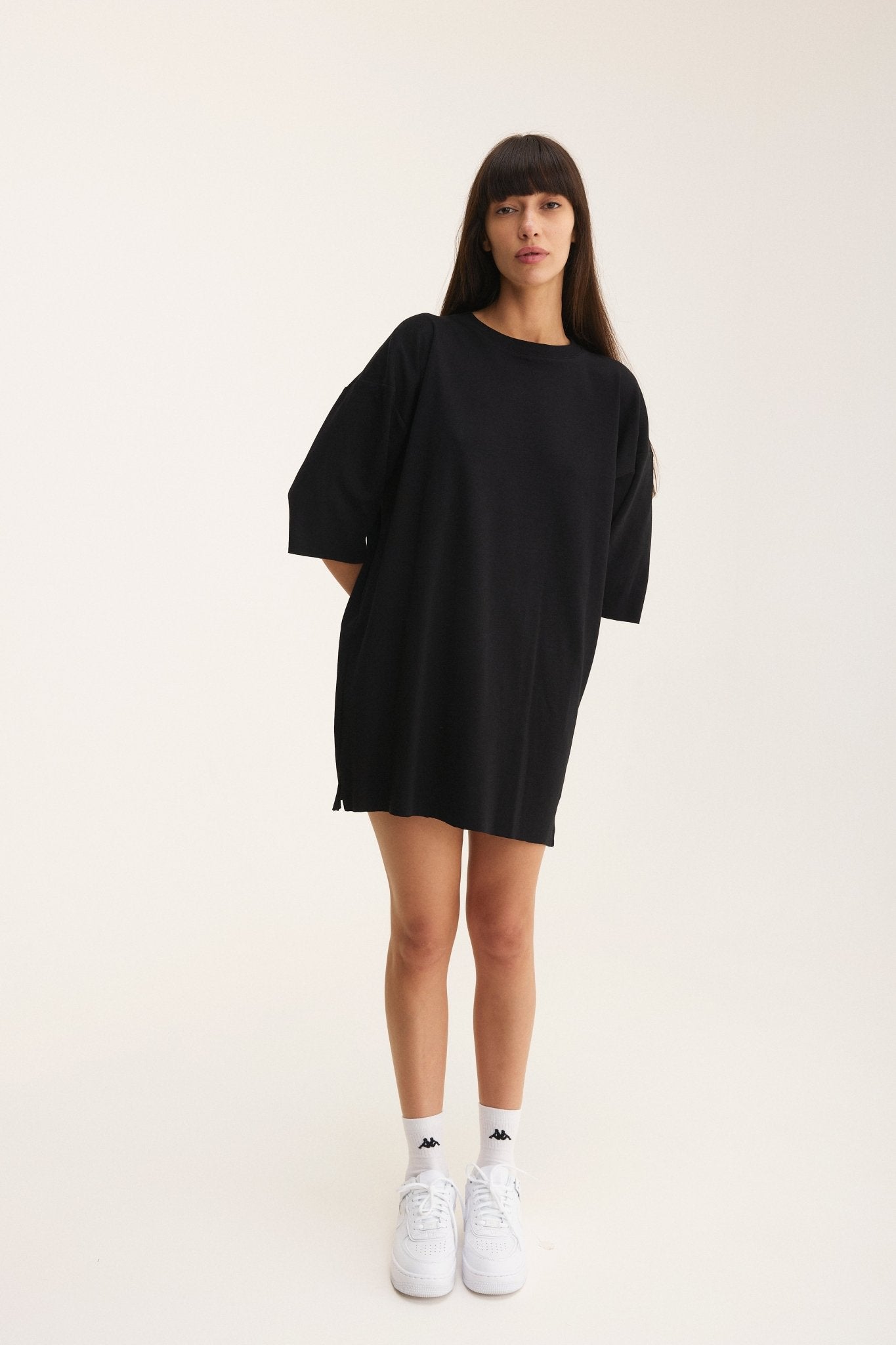 Oversized Cotton Black T-shirt Proud - MYS