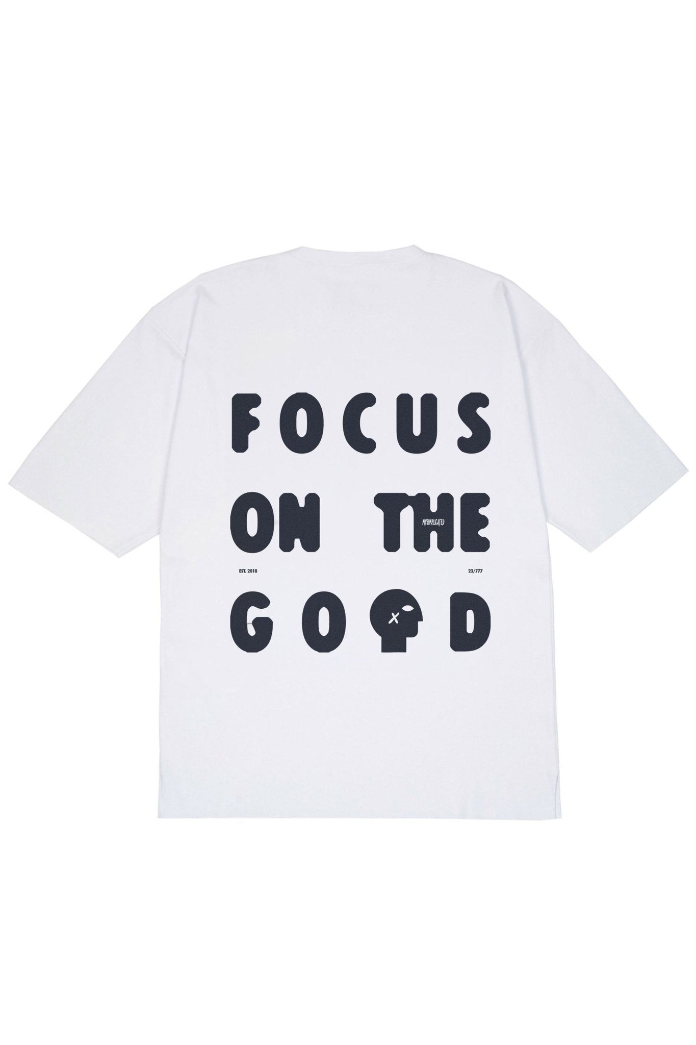 Oversized Cotton White T-shirt Focus - MYS