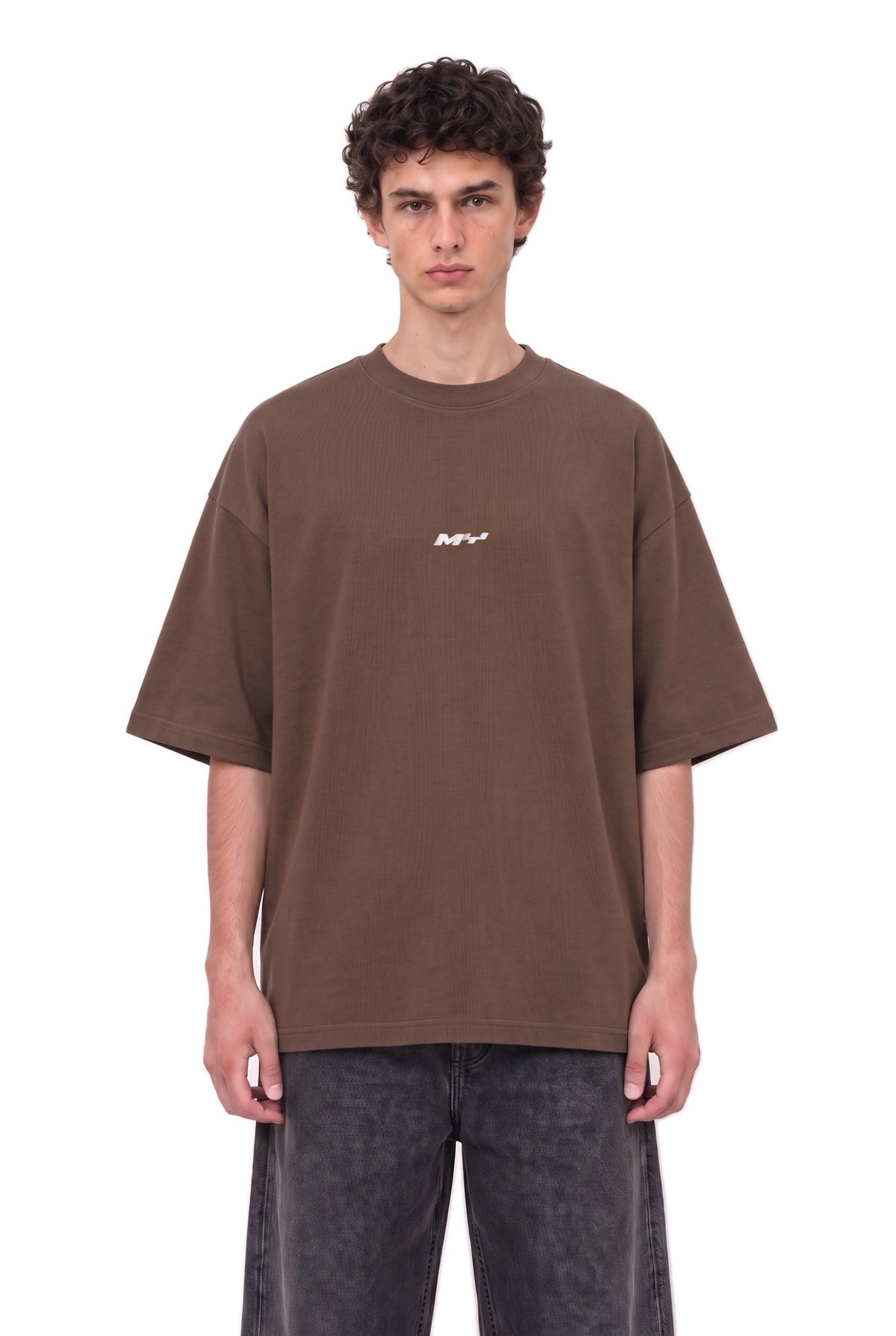 Overthink Club Brown T-Shirt men – front