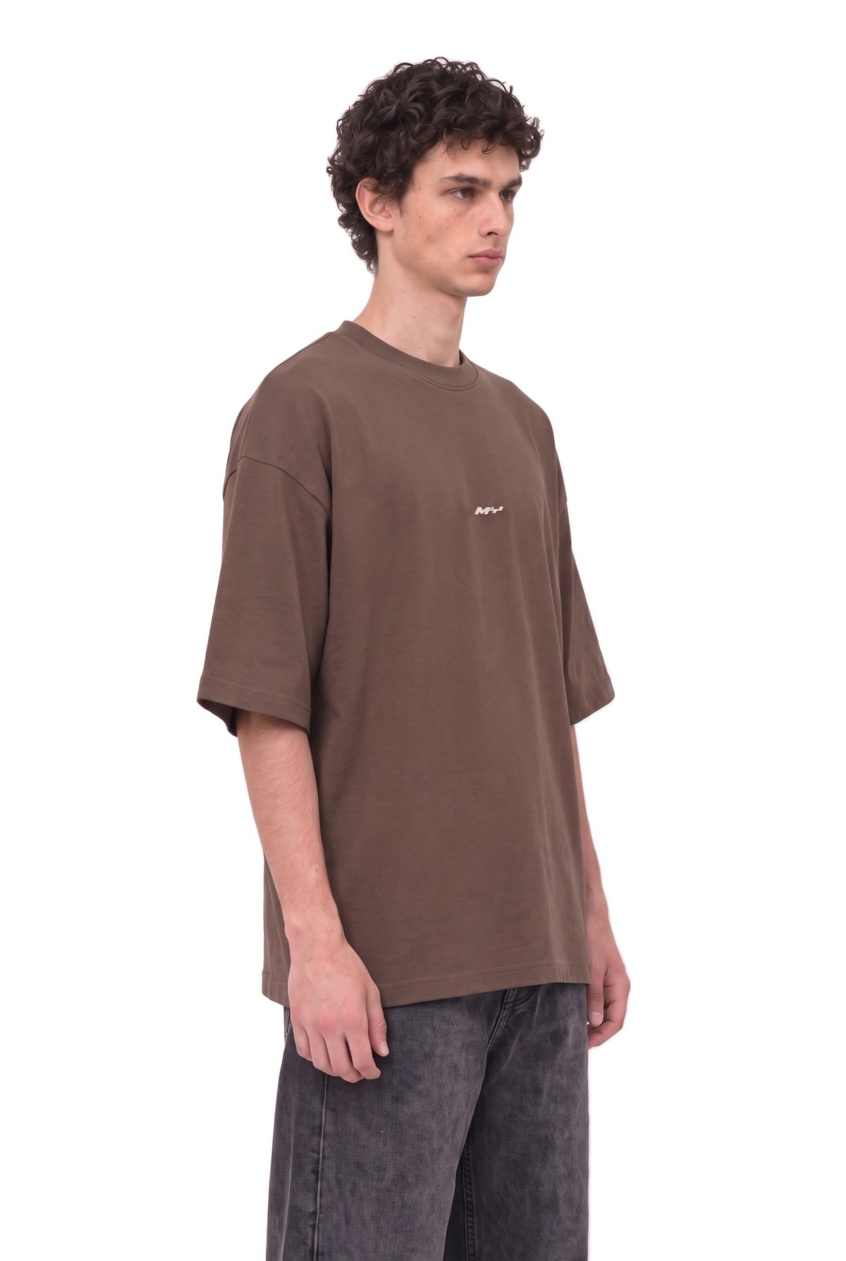 Overthink Club Brown T-Shirt men – side