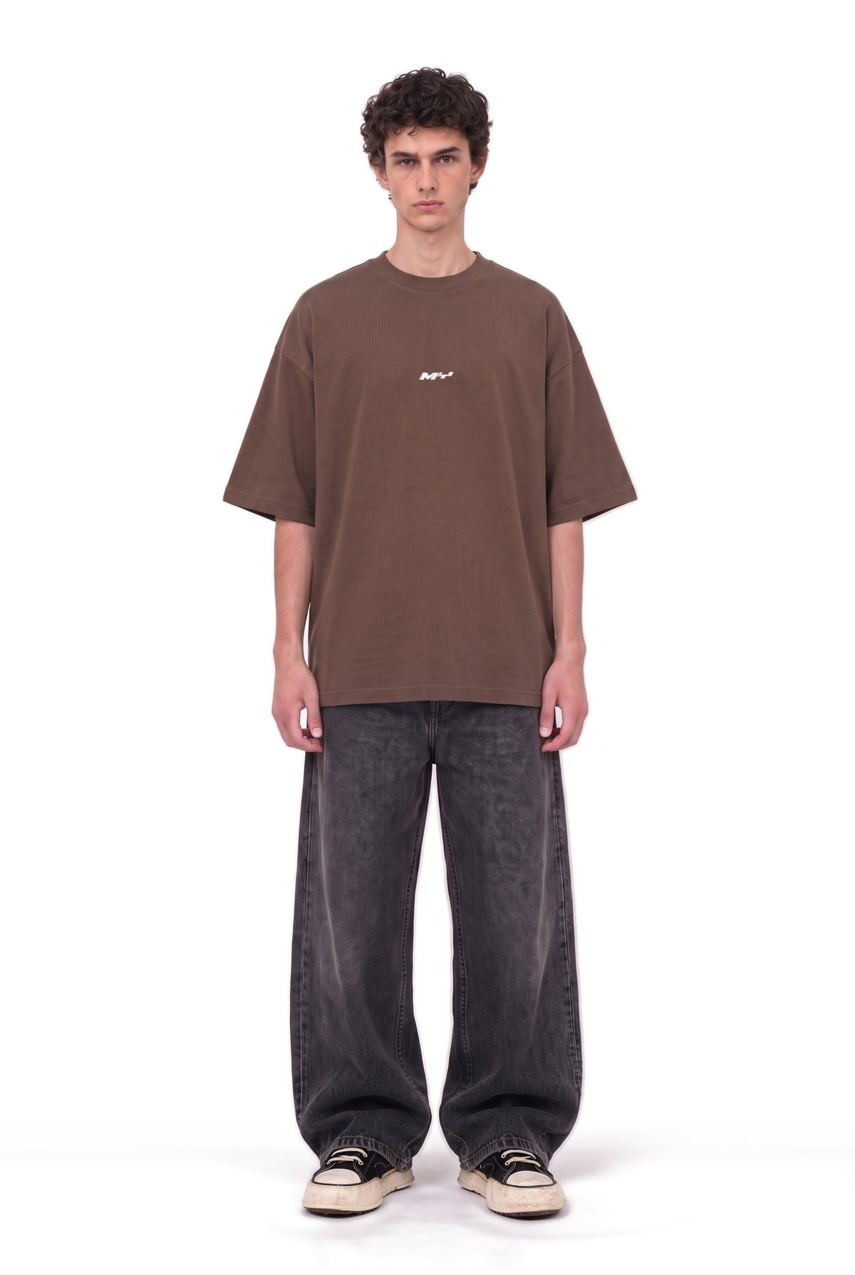 Overthink Club Brown T-Shirt men – full body