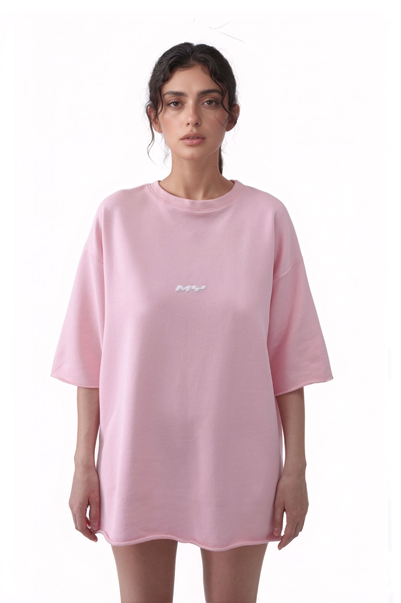 Overthink Club Oversized Pink T-shirt