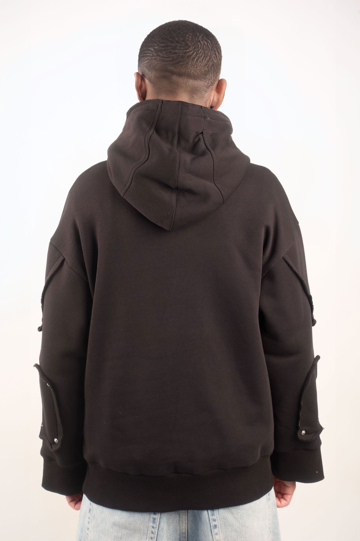 Interchangable Patches Black Hoodie