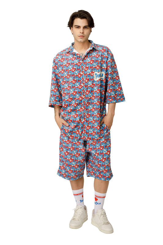 Pop Cola 330 Bermuda & Shirt Ribbed Fabric - MYS