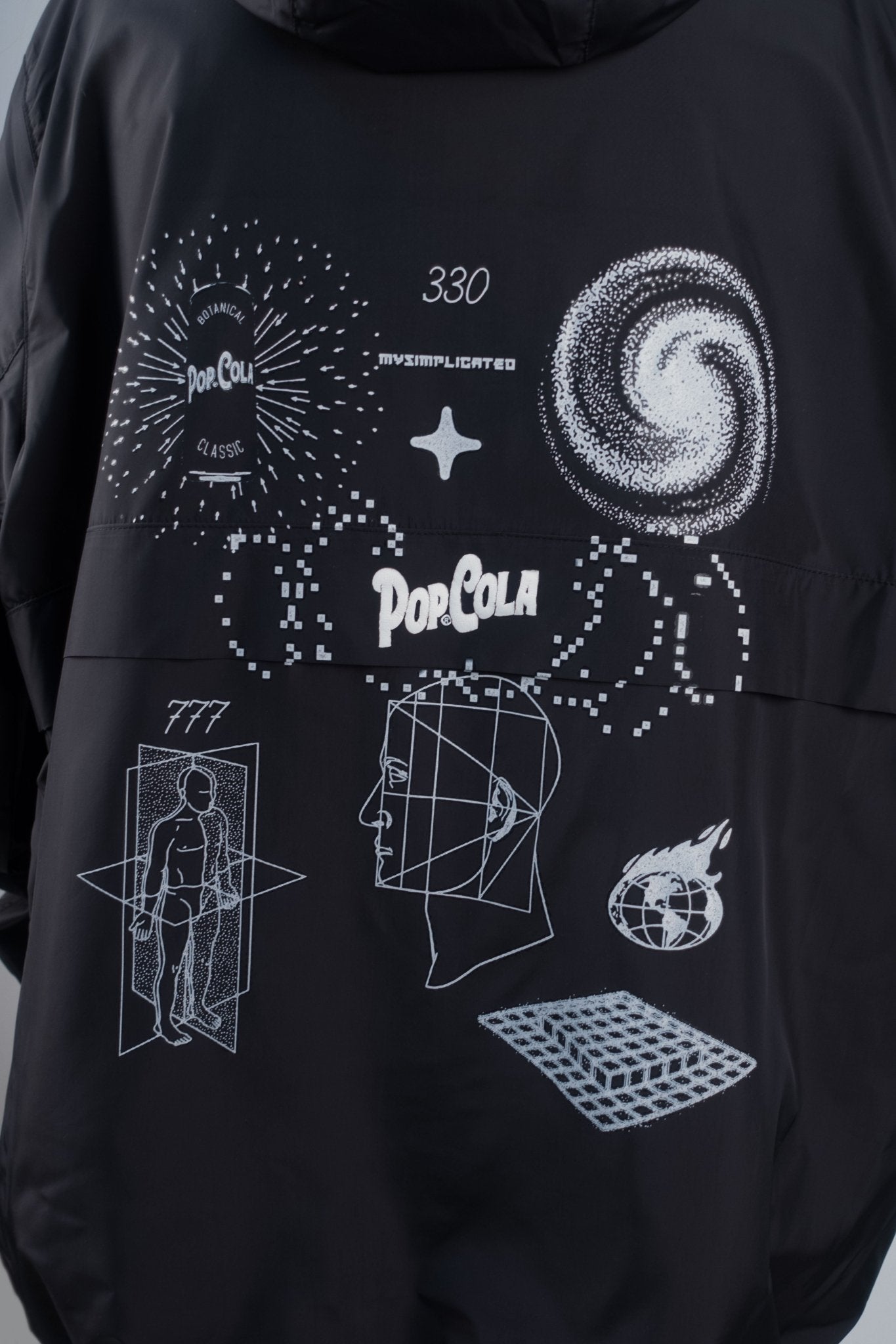 Pop Cola Black Windbreaker - MYS