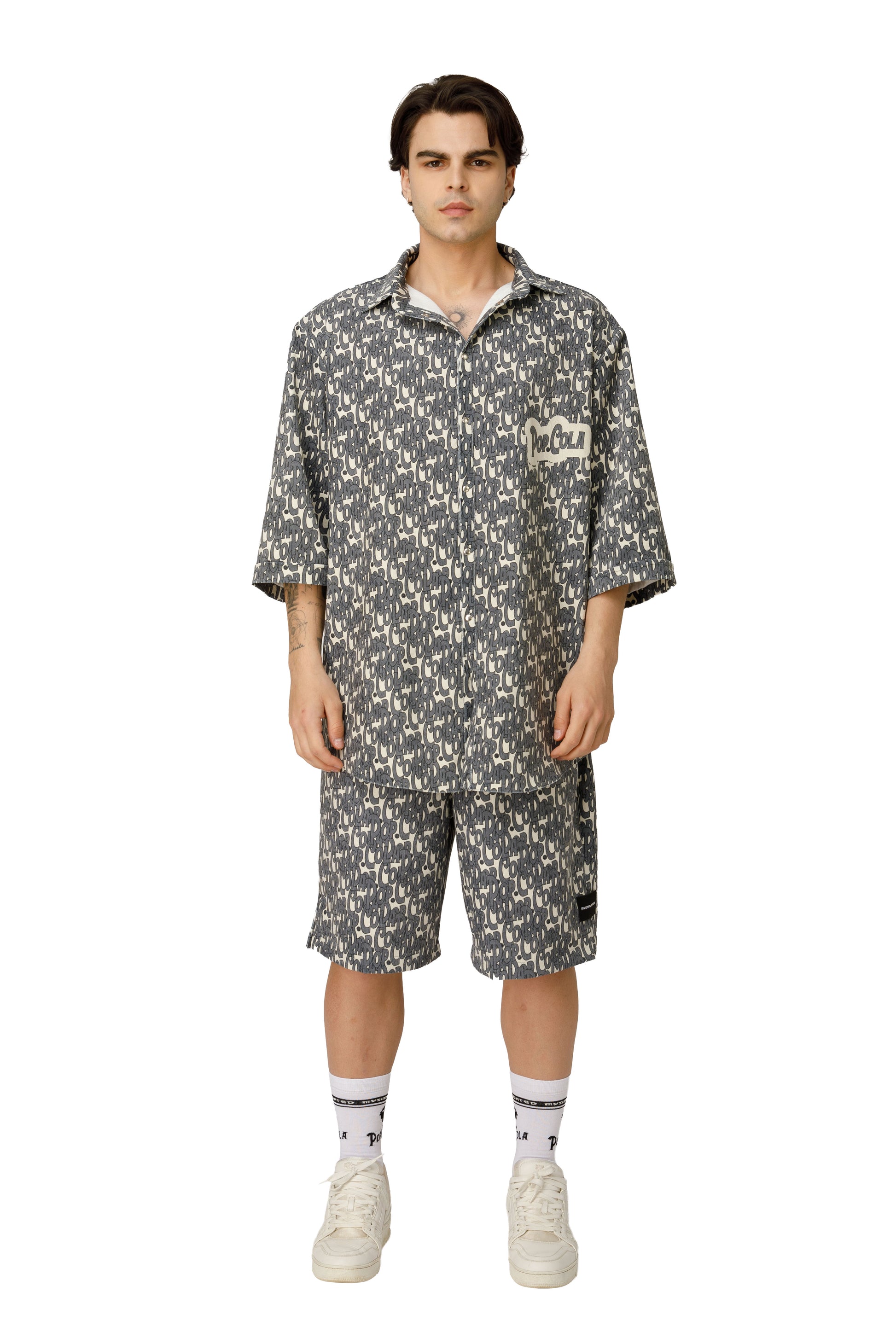 Pop Cola Classic Set Shirt & Bermuda Ribbed Fabric - MYS