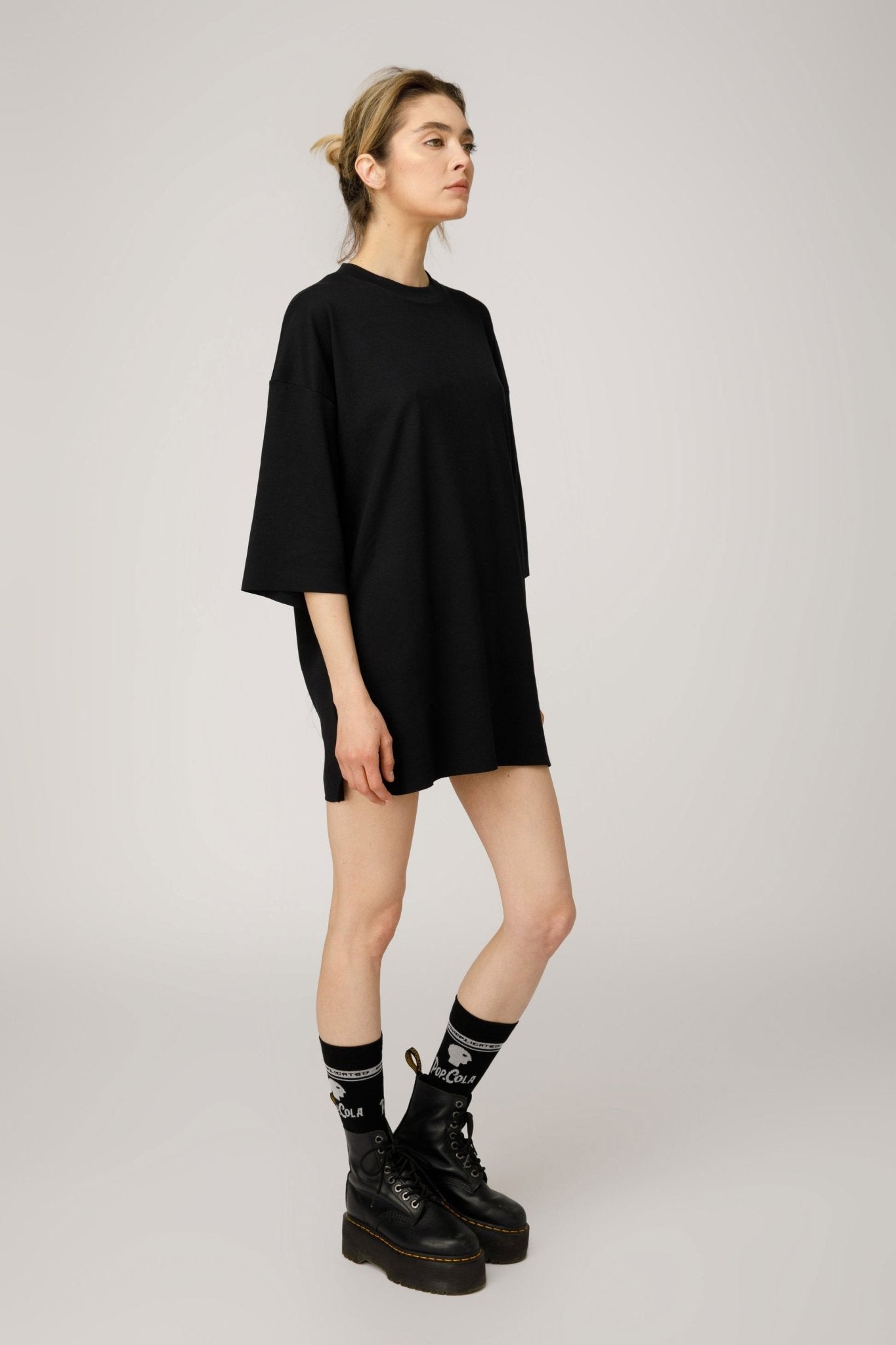 Pop Cola Eyes Black Oversized T-shirt - MYS