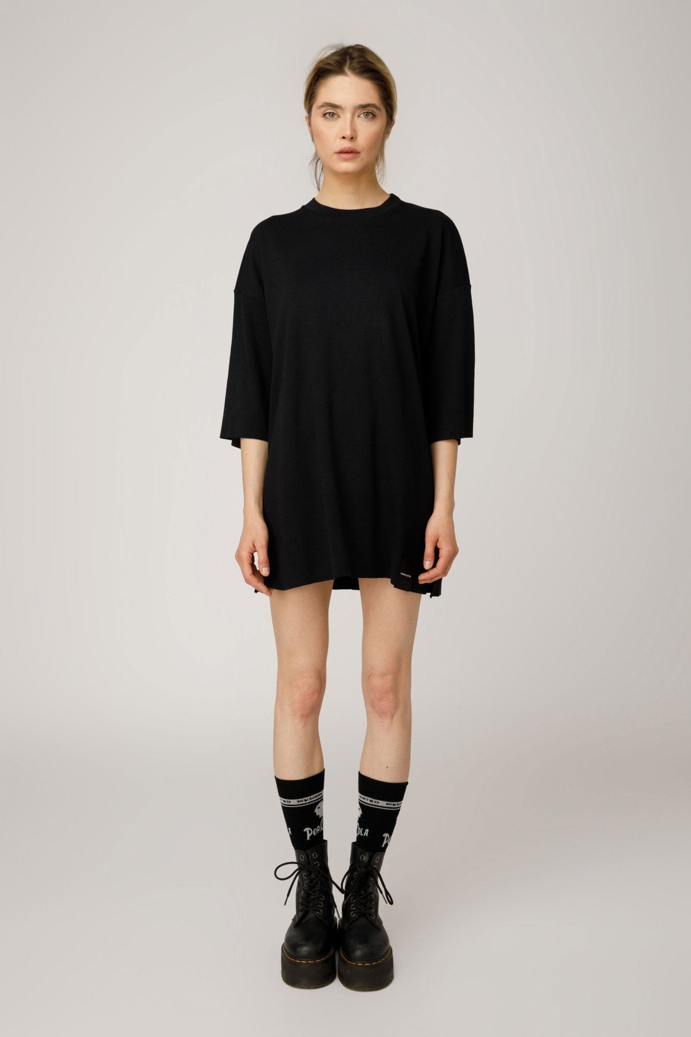 Pop Cola Eyes Black Oversized T-shirt - MYS