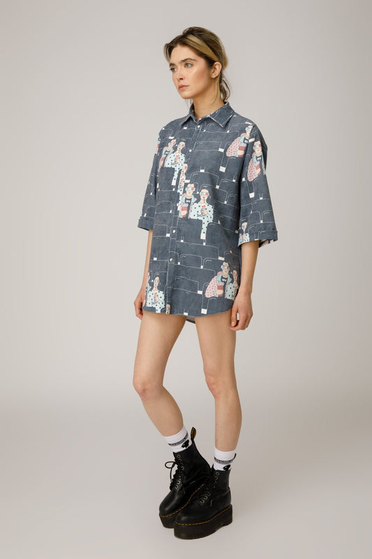 Pop Cola Mix Shirt Ribbed Fabric - MYS