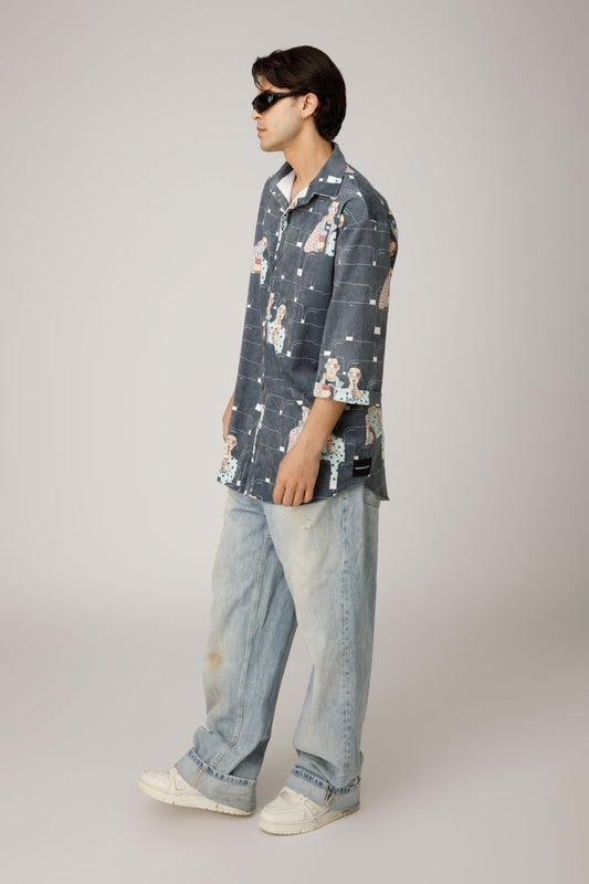 Pop Cola Mix Shirt Ribbed Fabric - MYS