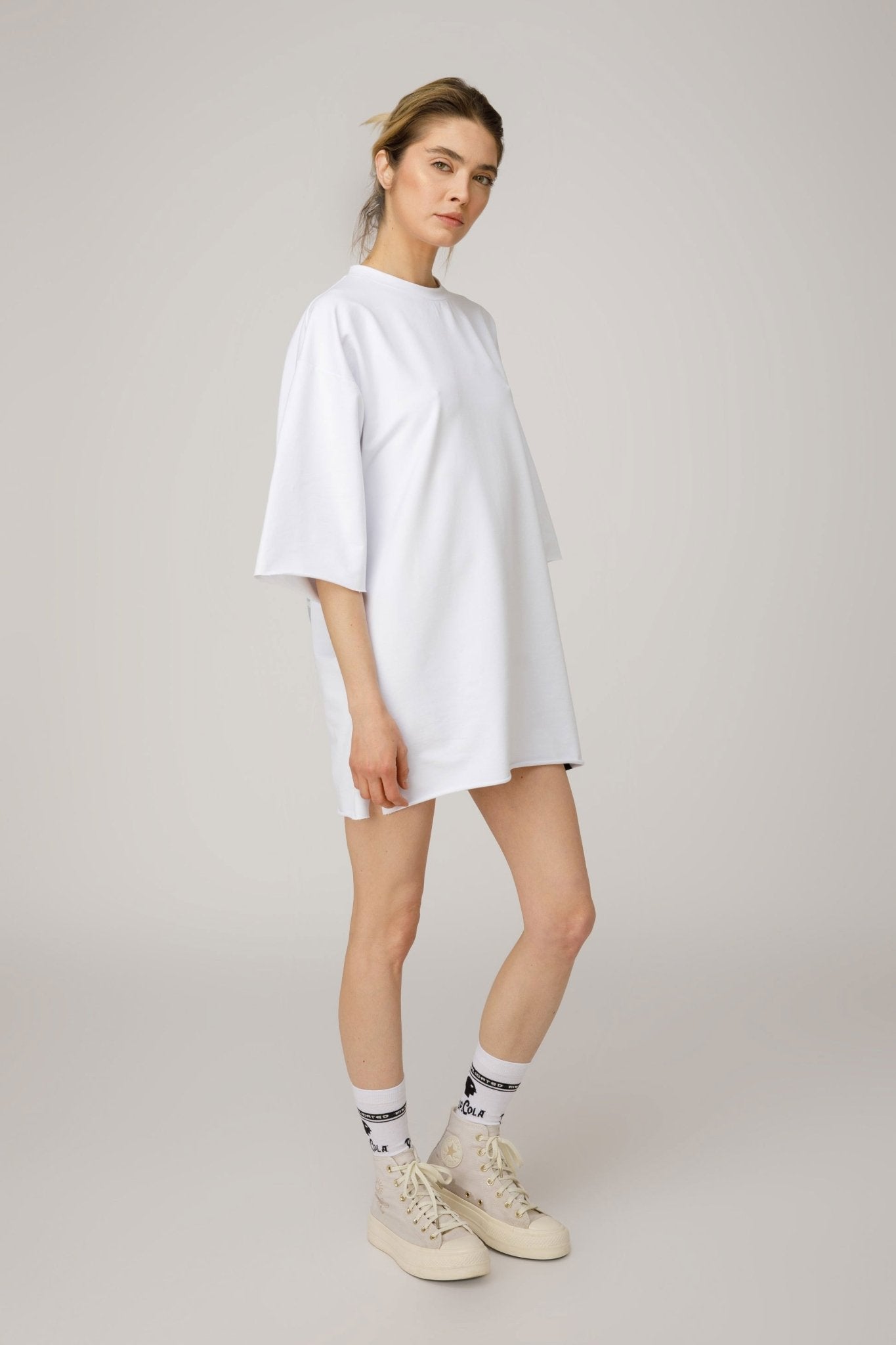 Pop Cola Obey White Oversized T-shirt - MYS