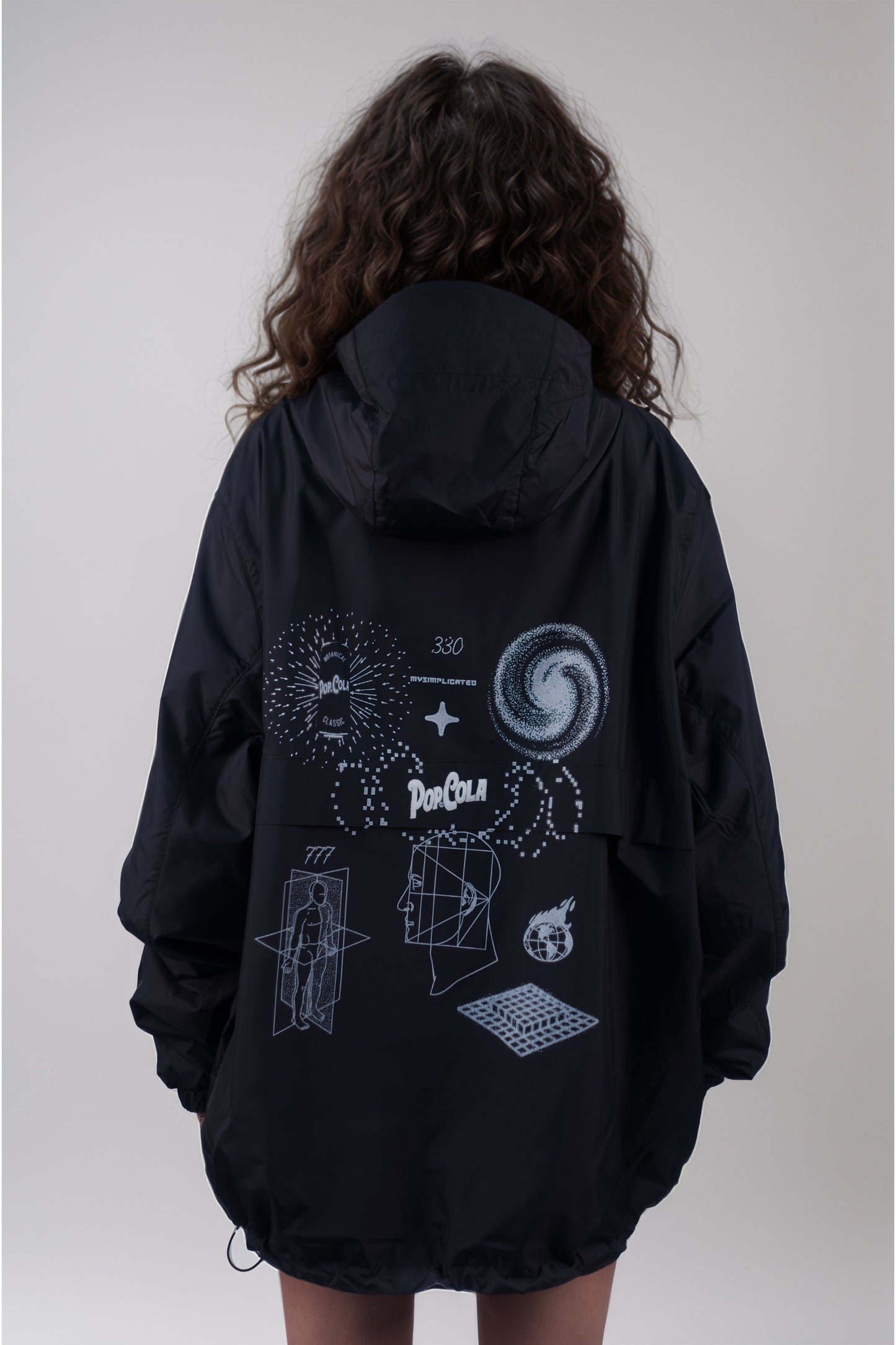 Pop Cola Black Windbreaker