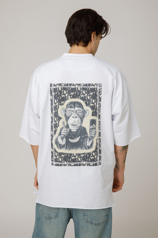 Pop Cola Obey White Oversized T-shirt Men - mysimplicated