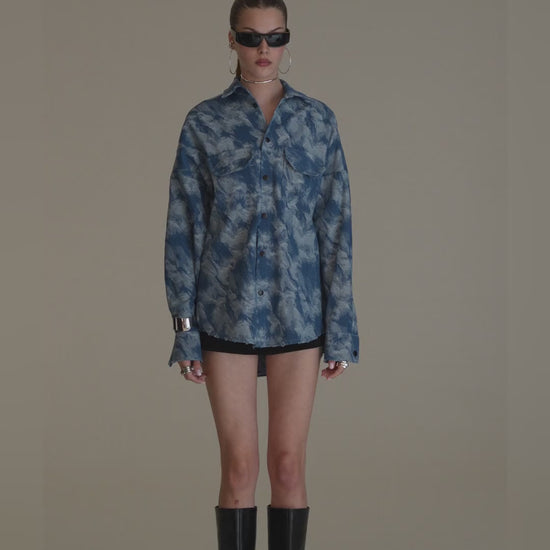 Blue Camo Denim Jacket - video