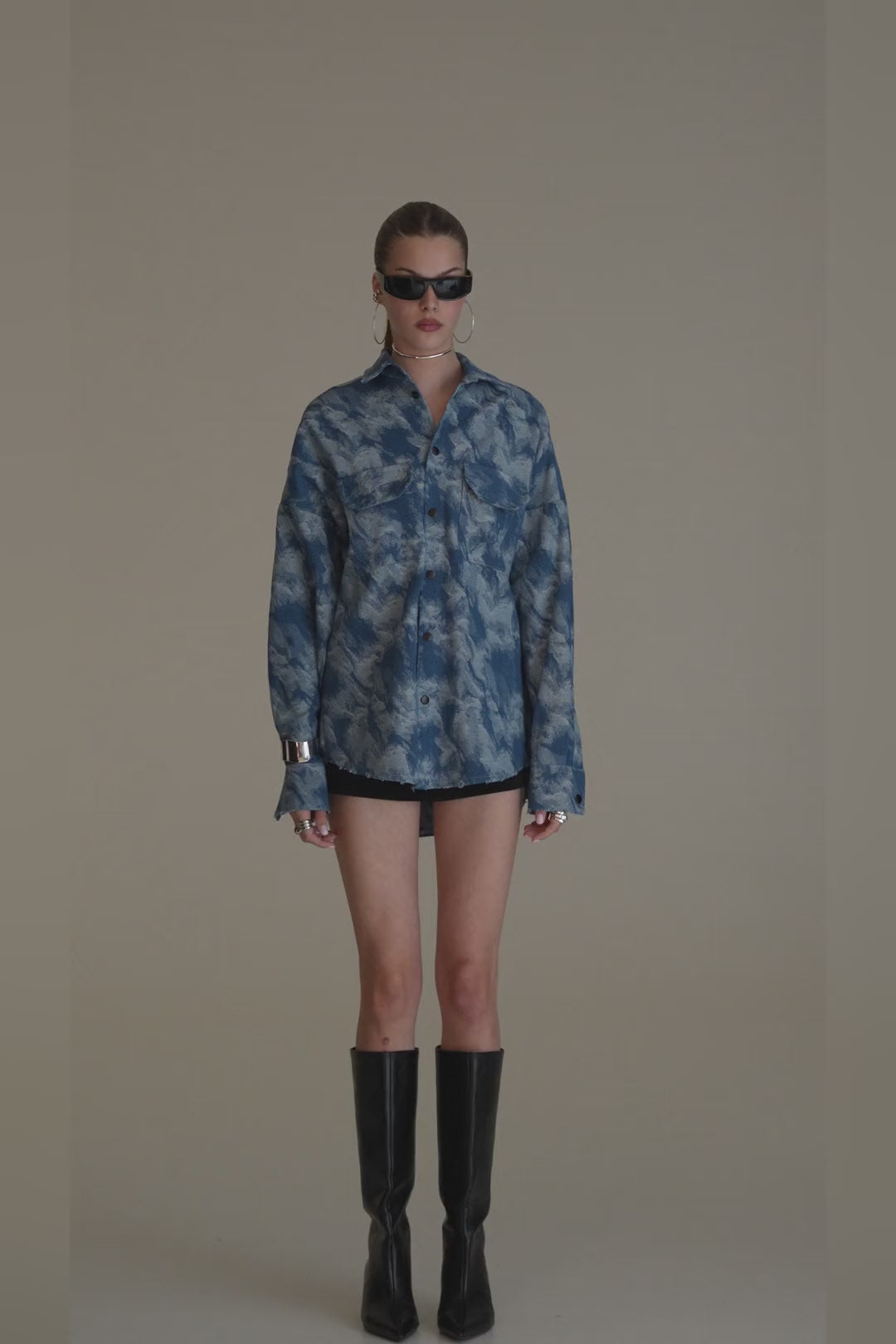 Blue Camo Denim Jacket - video