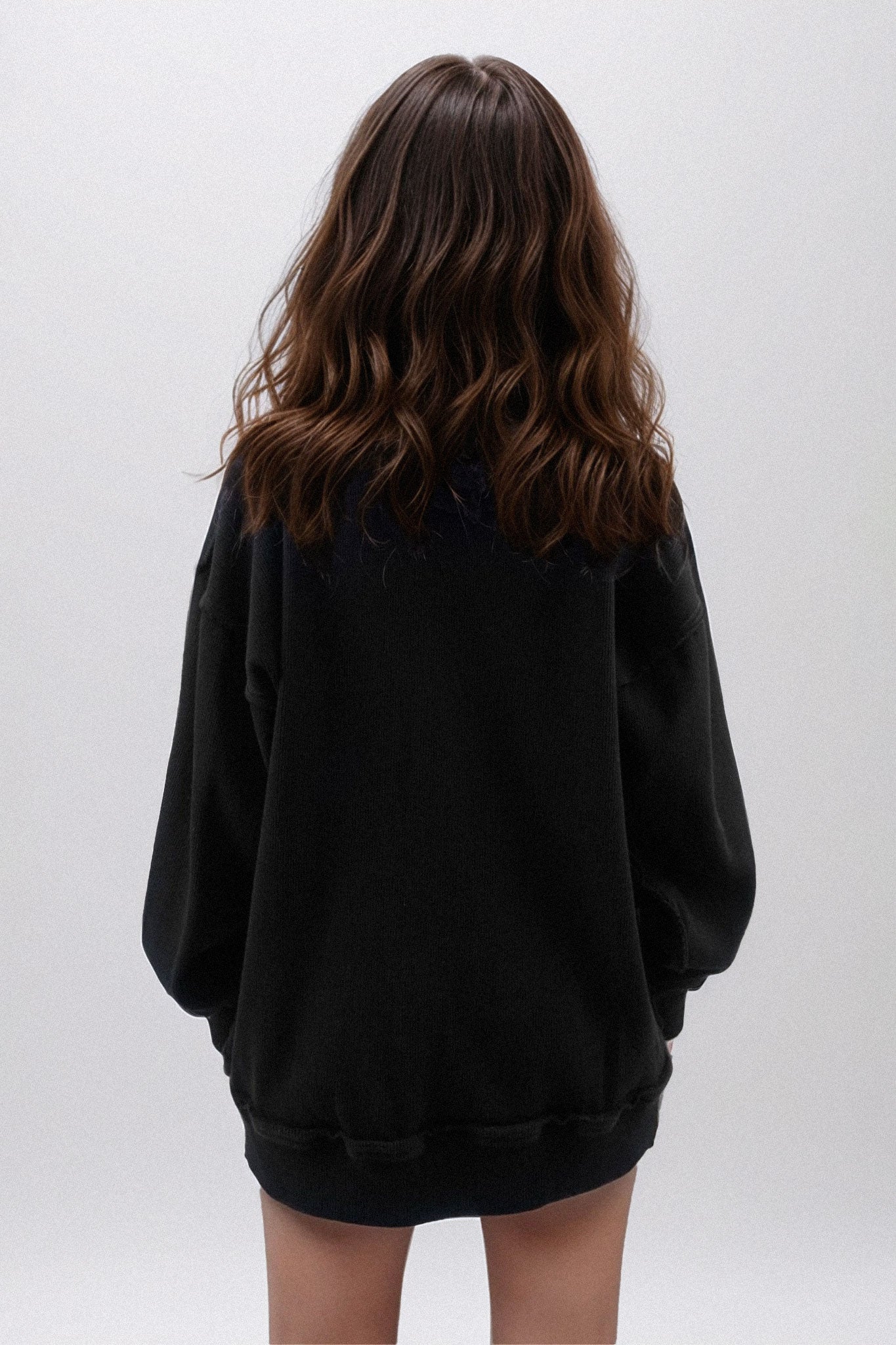 Ribbed Black Hoodie - MYS