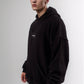 Ribbed Black Hoodie