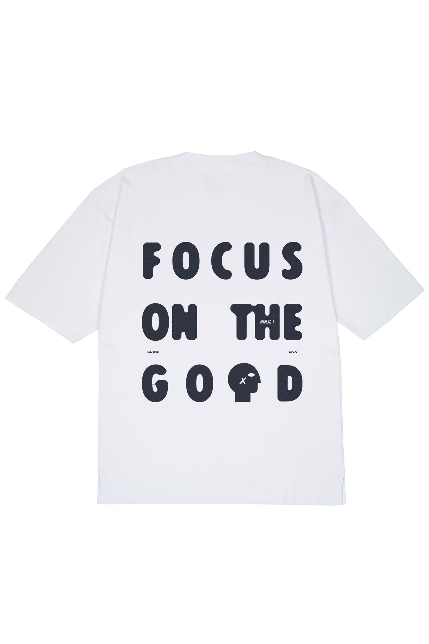 Oversized Cotton White T-shirt Focus