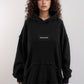 Ribbed Black Hoodie