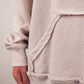 Ribbed Dust Hoodie