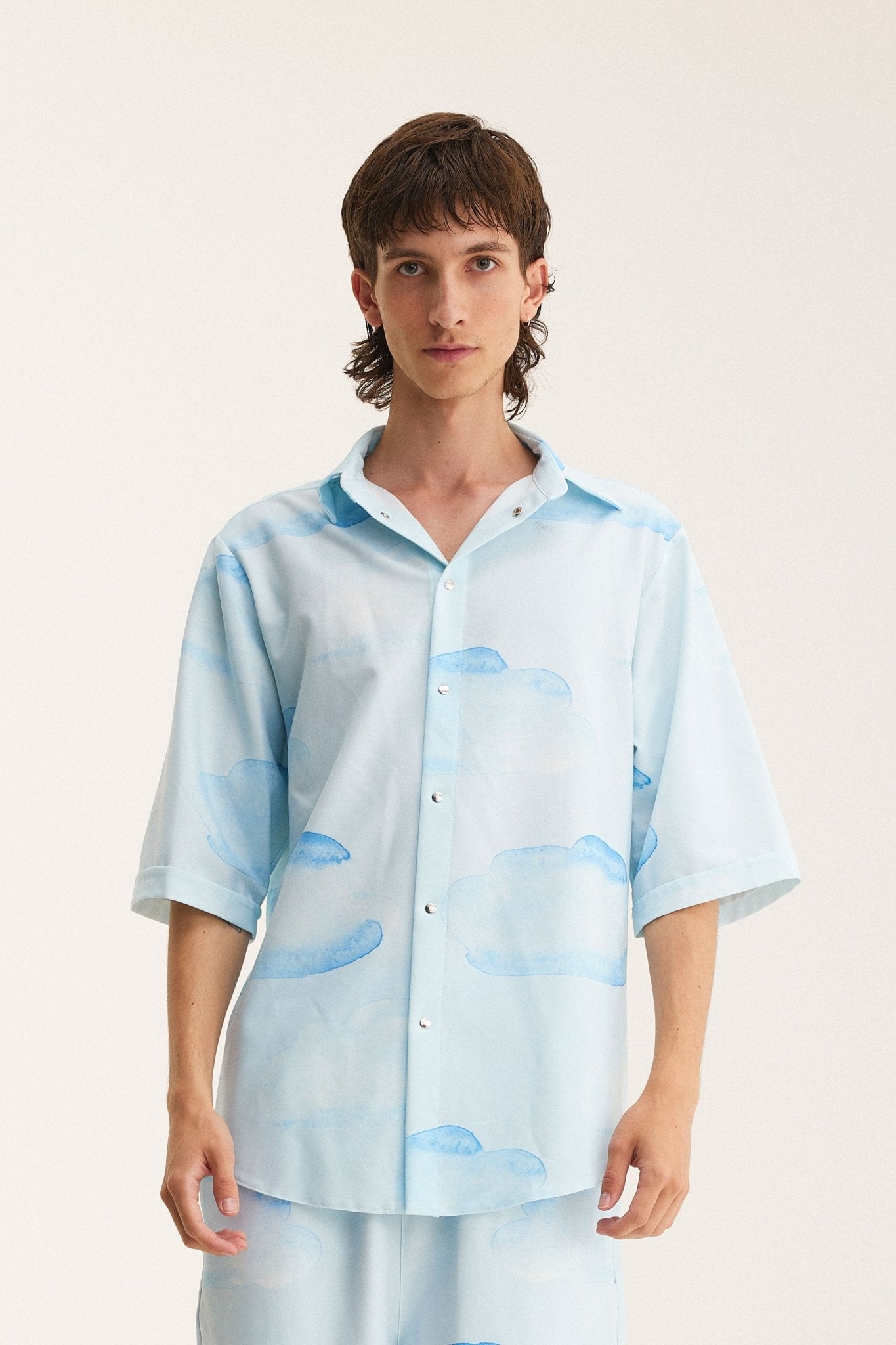 Short Sleeve Shirt Clouds (recycled fabric) - MYS