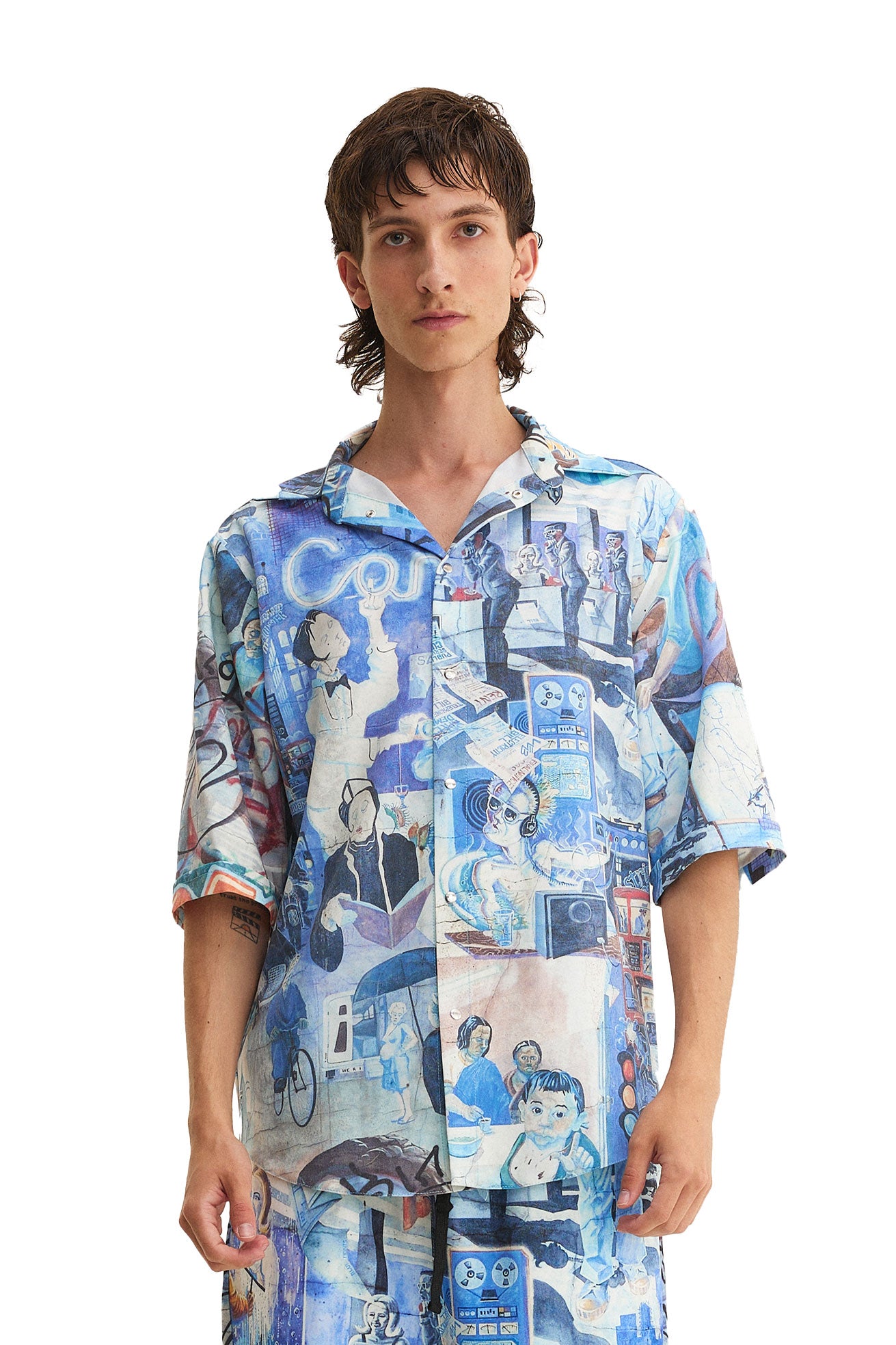 Short Sleeve Shirt Graffiti (recycled fabric) - MYS