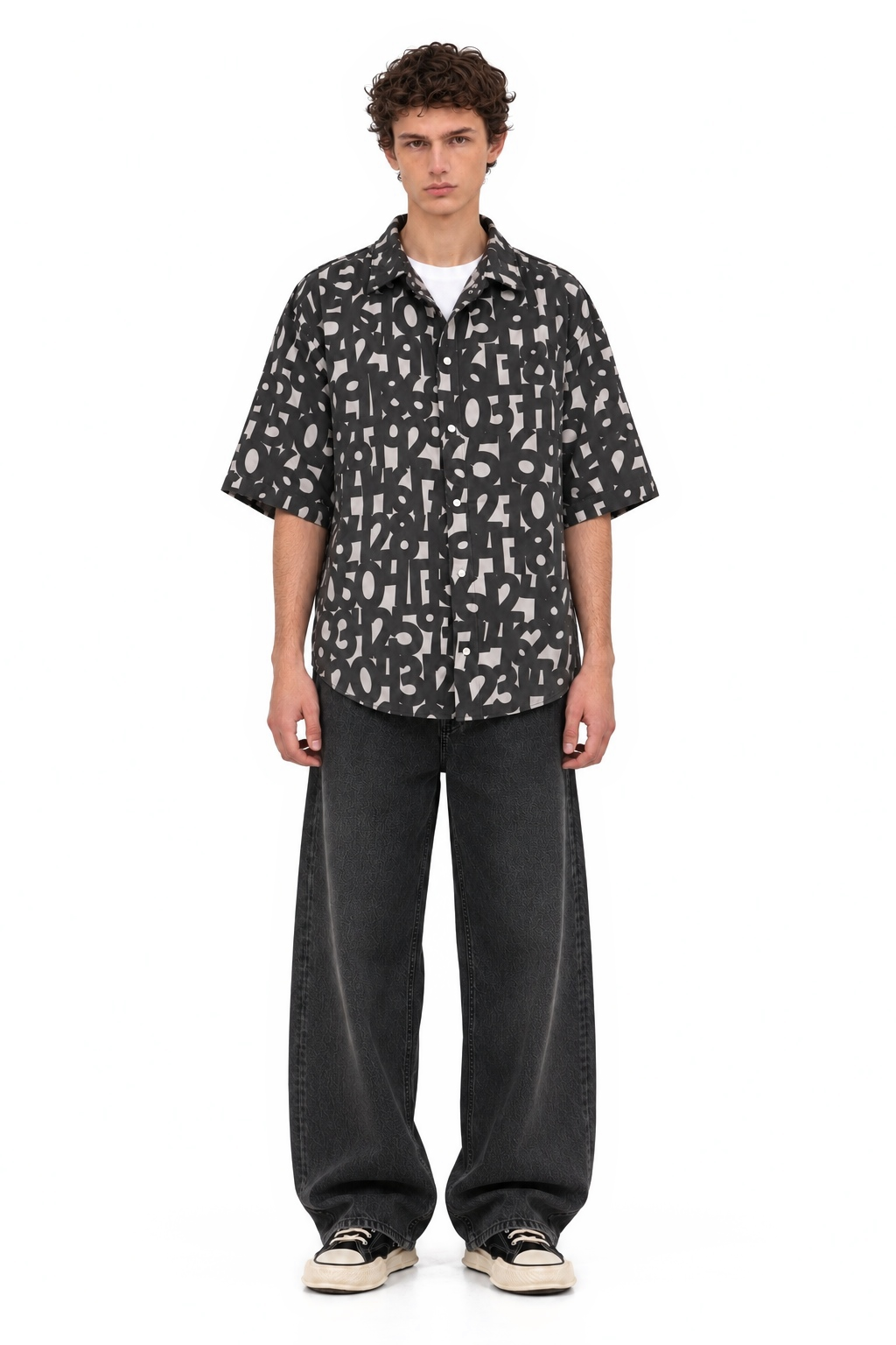 Short Sleeve Shirt Numbers - full body