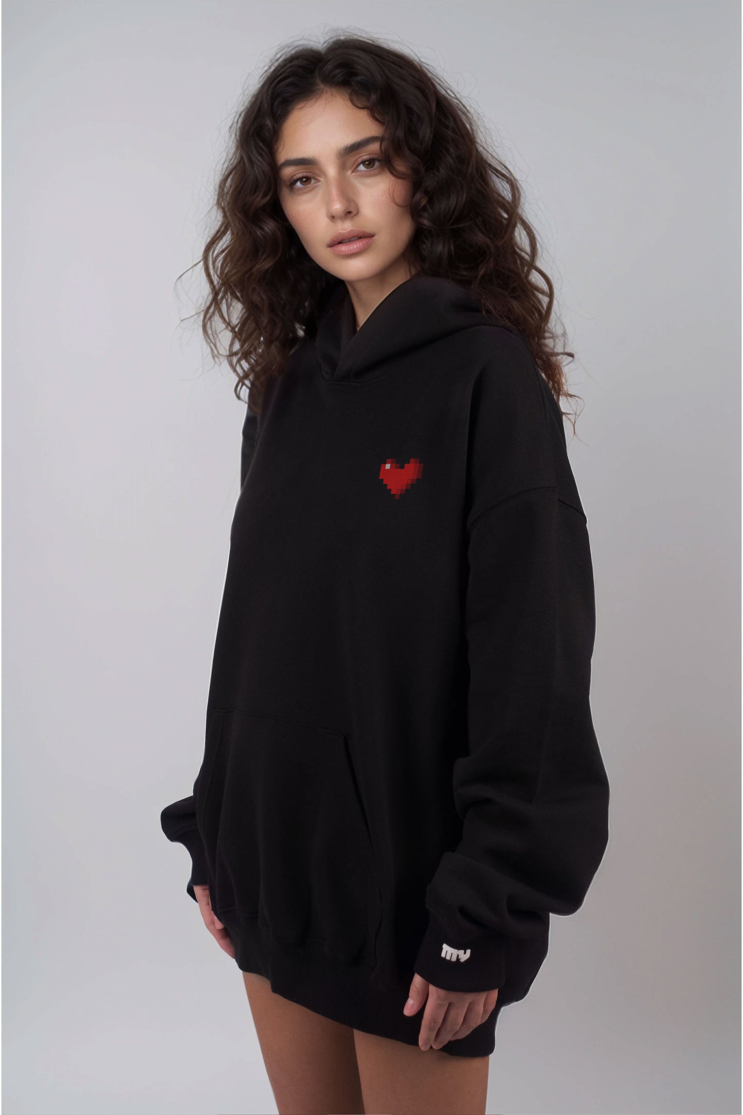 Black Hoodie Love W