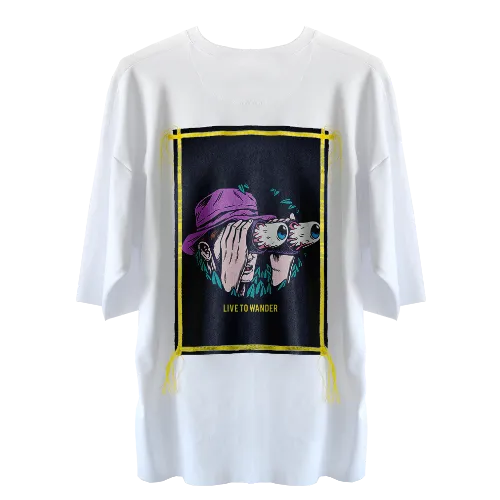 White Edgeless Oversized T-shirt (customisable) - Customer's Product with price 309.90 ID _wI1k63ZjRR2WVCFiw9hK7gM