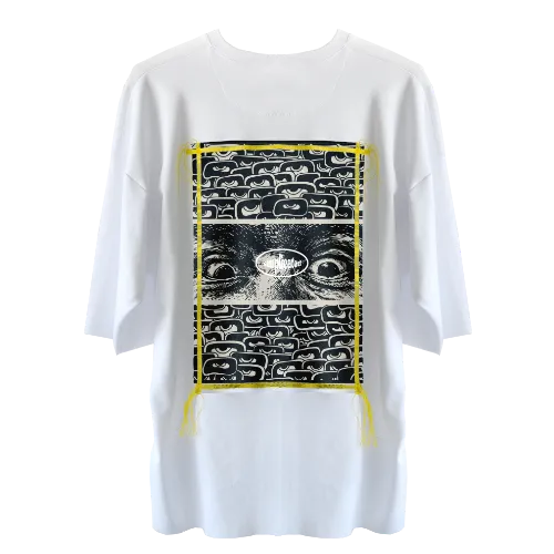 White Edgeless Oversized T-shirt (customisable) - Customer's Product with price 309.90 ID XdTQADtnvrobnTi4fz0KHvoy - MYS