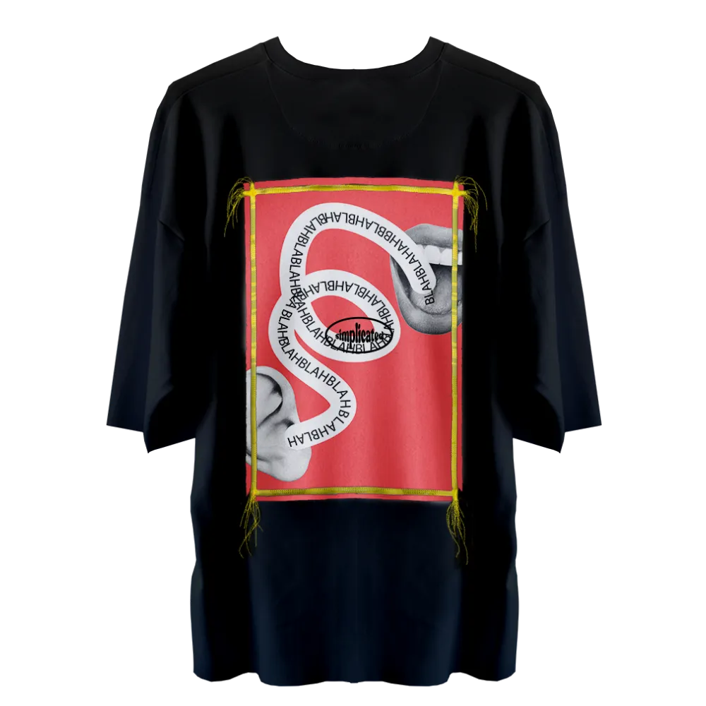 Black Edgeless Oversized T-shirt (customisable) - Customer's Product with price 299.90 ID iJpAeCavCrW-eQm4Ue4d67-L