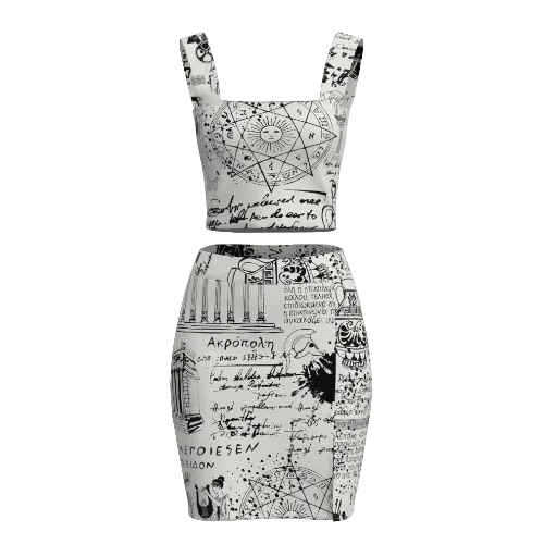 Top & Skirt Set (customisable) - Customer's Product with price 599.90 ID gU0qw4SOUDKgNE1ua8i1-PXn - MYS