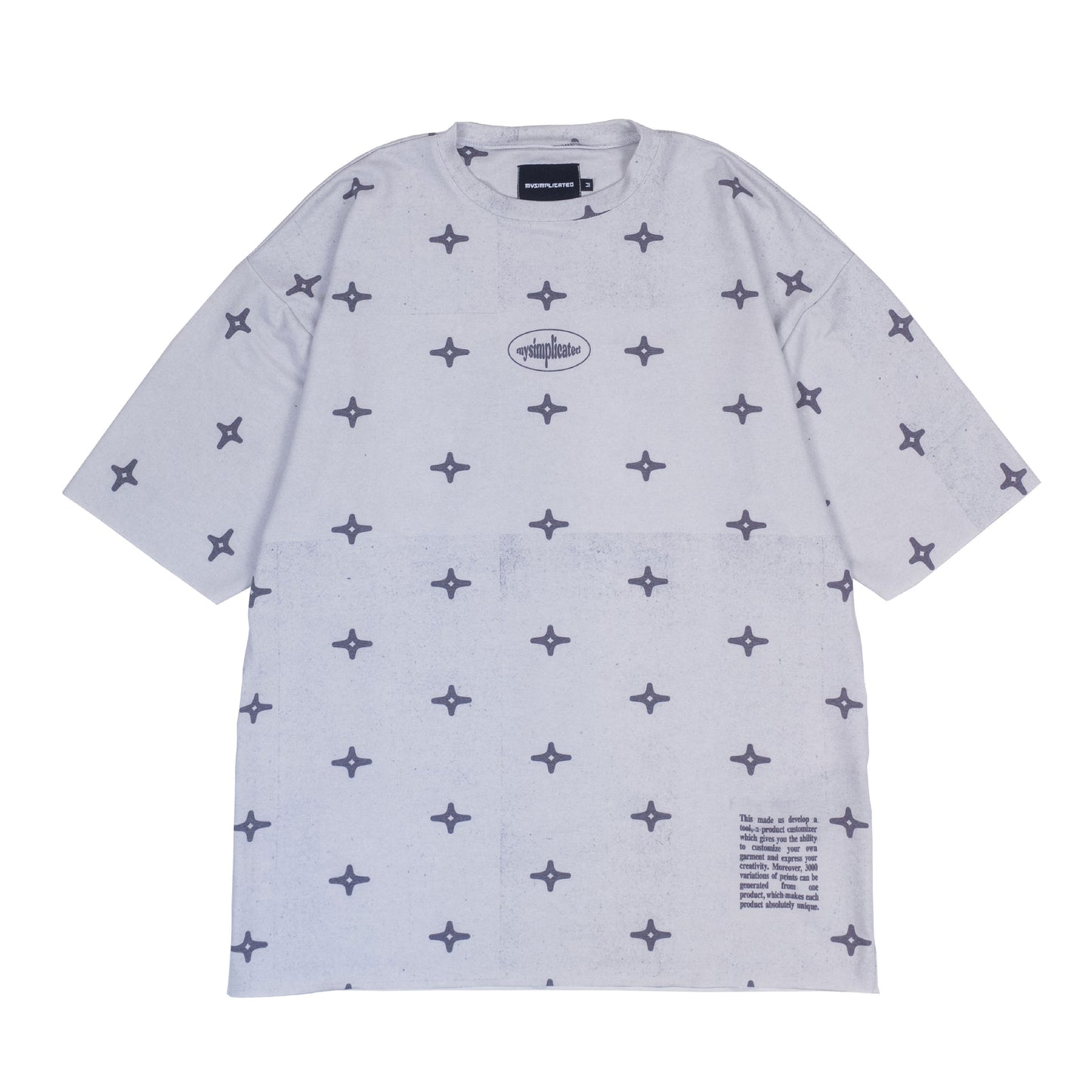 Oversized Full Print T-shirt Stars