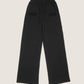 Patched Black Cotton Straight Pants - mysimplicated