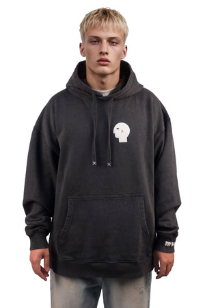 Vintage Puff Print Oversized Hoodie - MYS