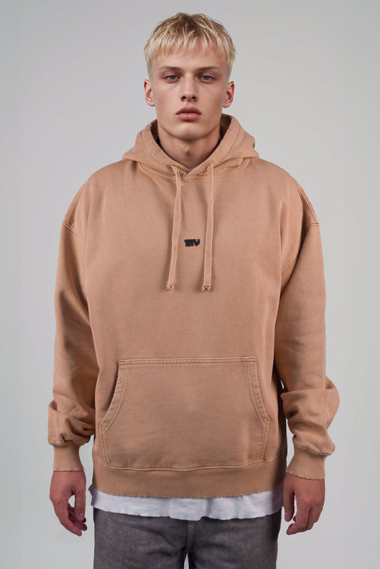 Oversized Vintage Hoodie Latte