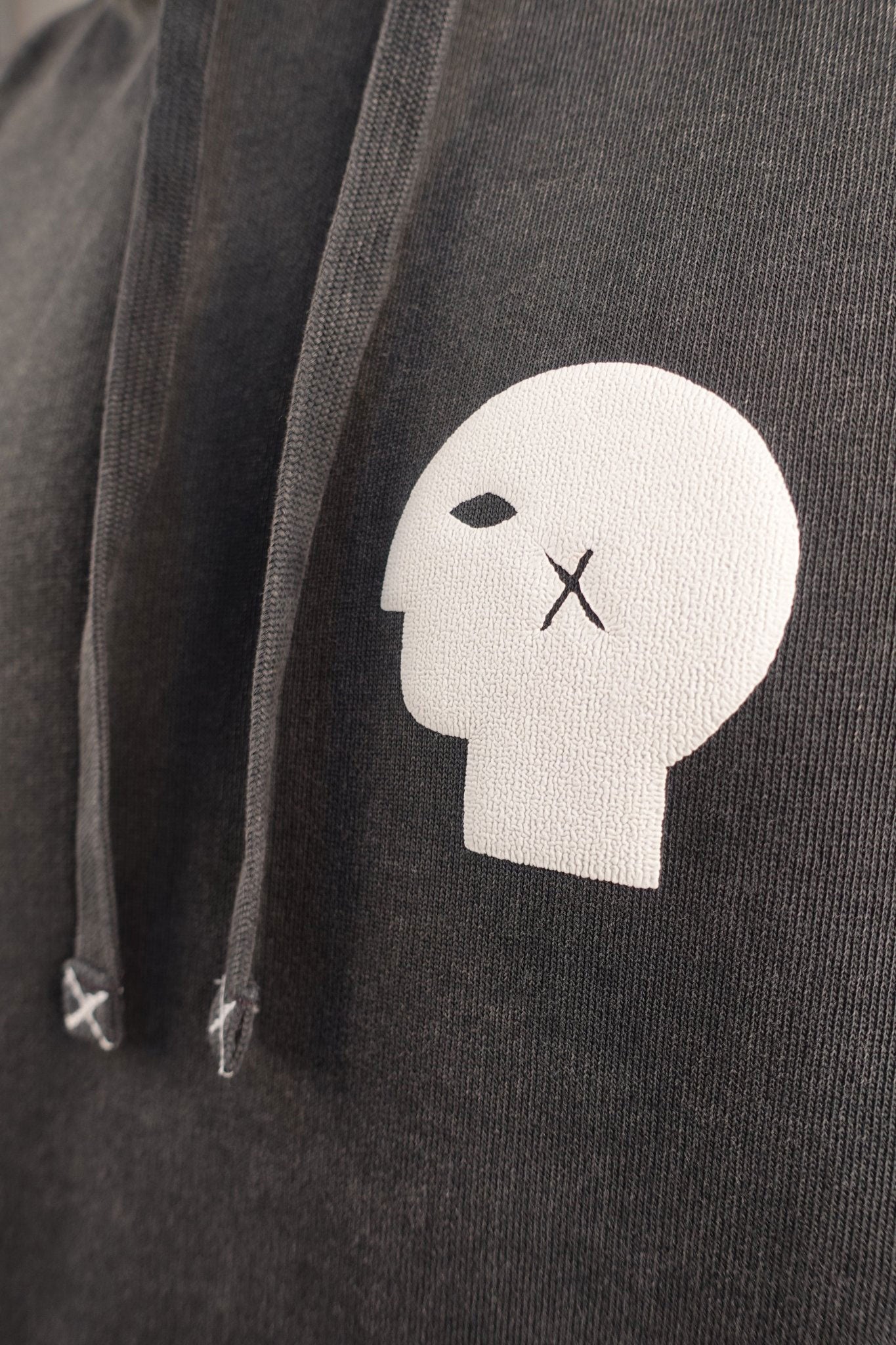 Vintage Puff Print Oversized Hoodie