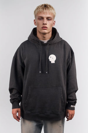 Vintage Puff Print Oversized Hoodie - MYS