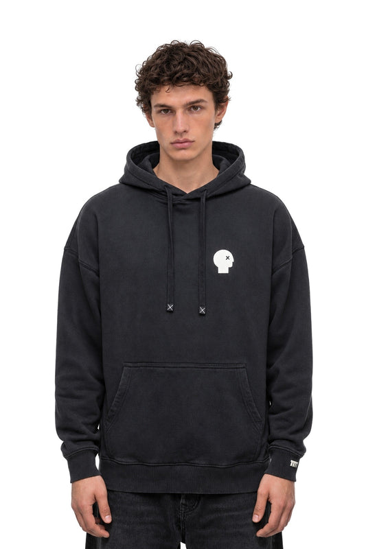 Vintage Puff Print Oversized Hoodie - MYS