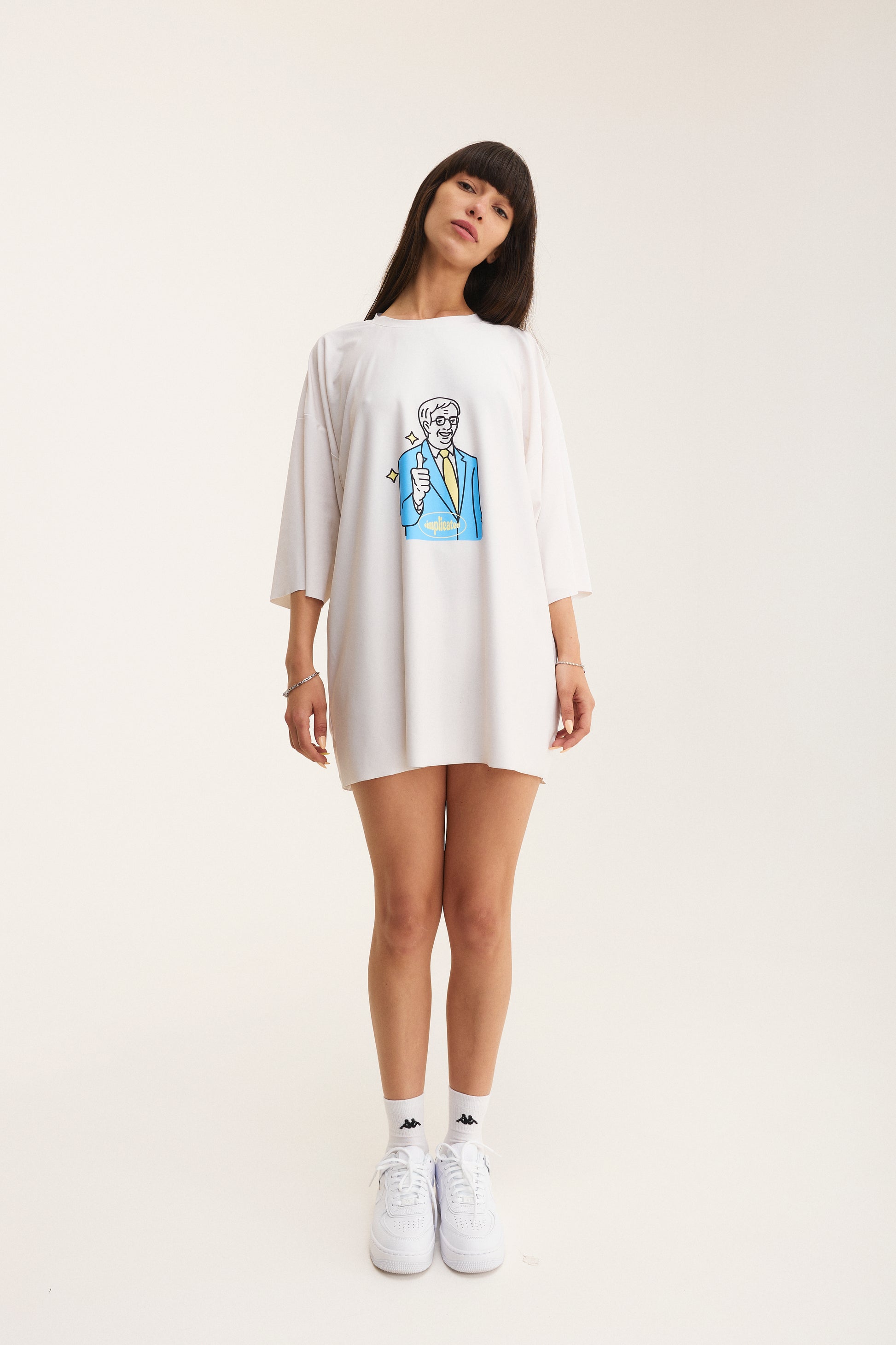 Ivory Oversized T-Shirt OK - mysimplicated