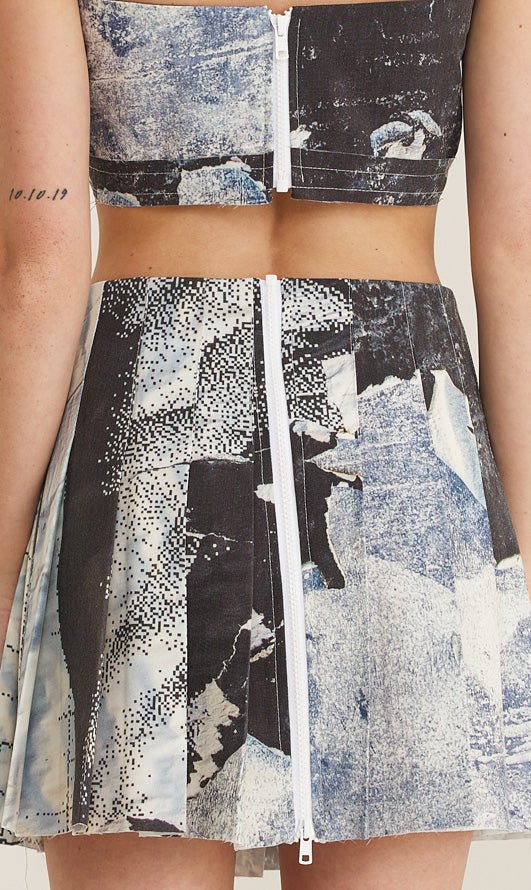 Distorted Skirt and Top (recycled fabric) - mysimplicated