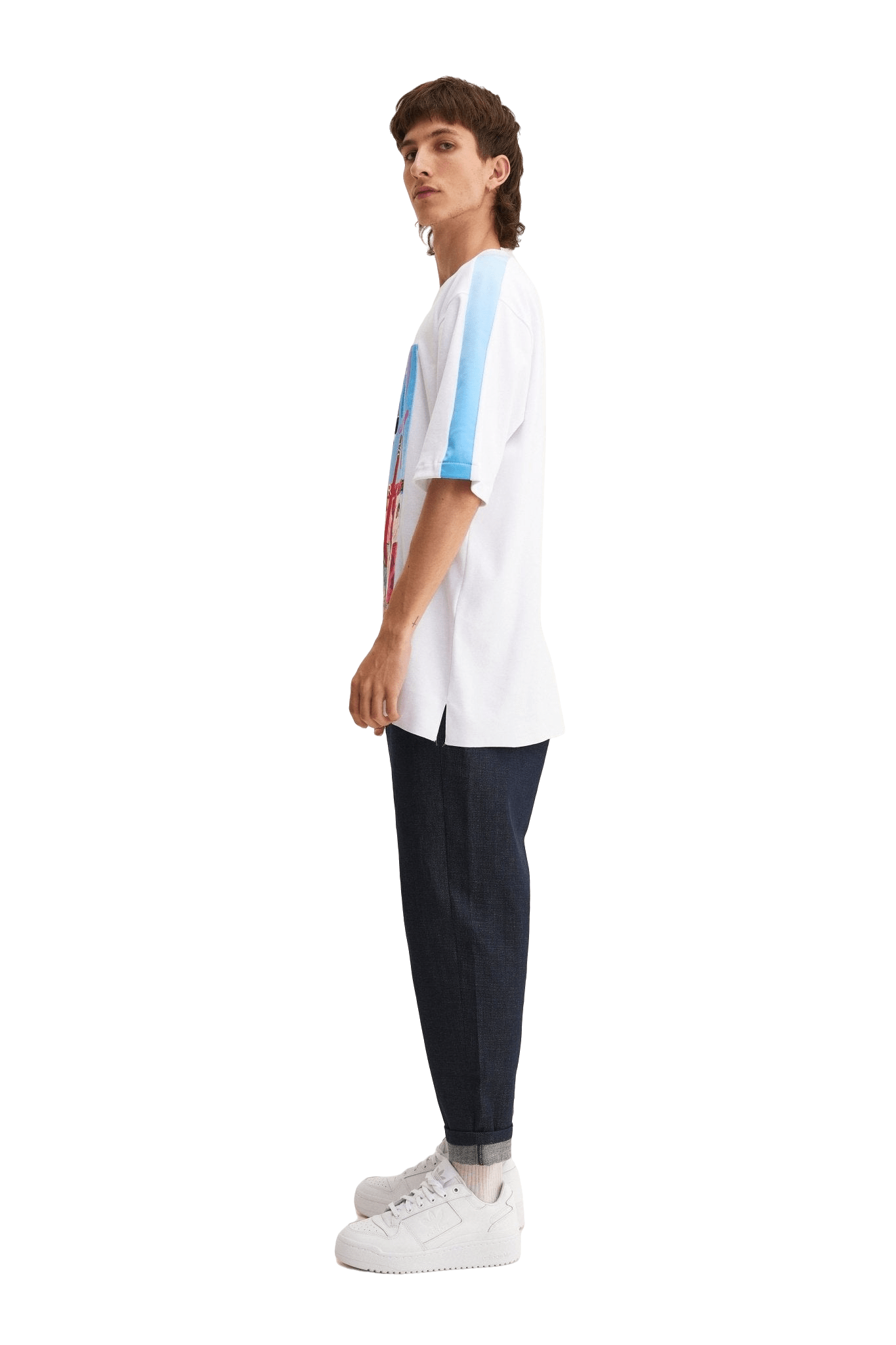 DOER White & Blue T-Shirt - mysimplicated