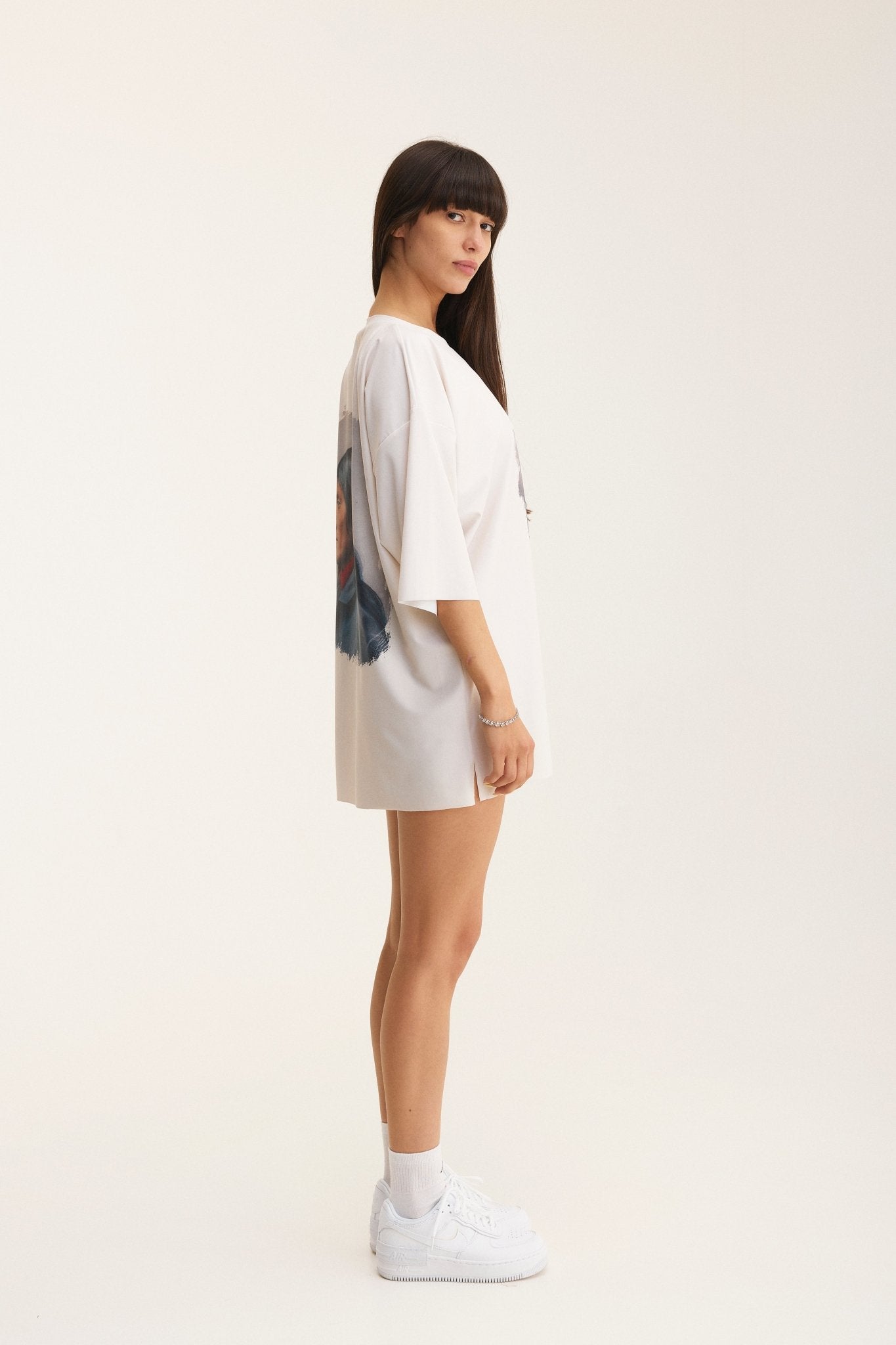 Ivory Oversized T-Shirt Beige - mysimplicated