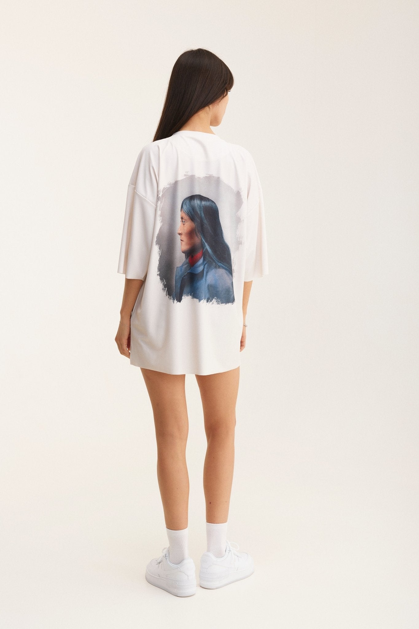 Ivory Oversized T-Shirt Beige - mysimplicated