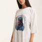 Ivory Oversized T-Shirt Beige - mysimplicated