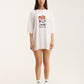 Ivory Oversized T-Shirt Not Logic - mysimplicated