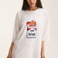 Ivory Oversized T-Shirt Not Logic - mysimplicated