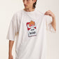 Ivory Oversized T-Shirt Not Logic - mysimplicated